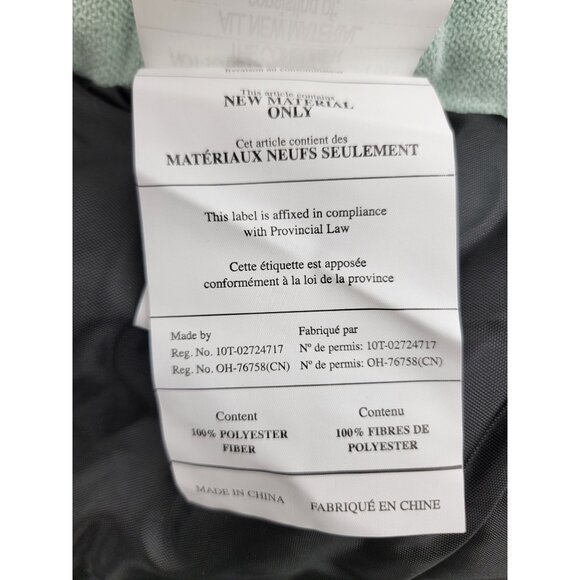 Woof Pet Bed 24" Teal/ Mint  & White   Plush Lining Polyester Fiber New with Tag - Picture 6 of 7